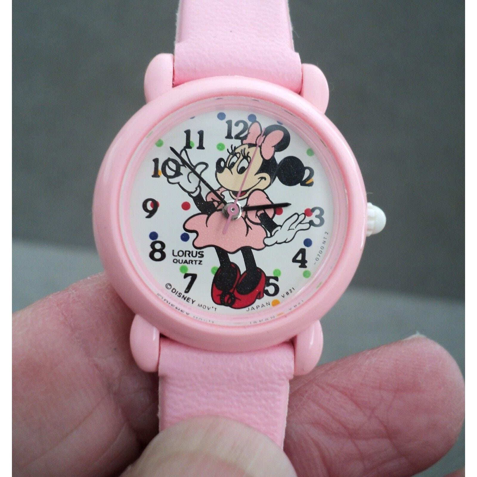 Vintage 1990s Lorus by Seiko DISNEY Pink MINNIE MOUSE Watch