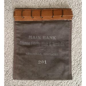 Antique Bank Bags - Etsy