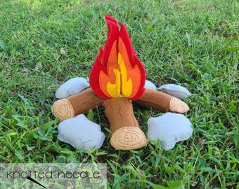 Felt Campfire Toy Set: ITH Embroidery Designs (Digital Download, 5x7 Hoop)