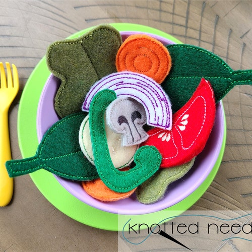 In the Hoop Italian Felt Food Set Applique Machine Embroidery Etsy