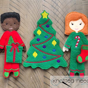 Felt Doll Christmas Accessories: ITH Embroidery Designs (Digital Download, 5x7 Hoop)
