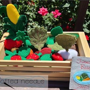 Felt Food Garden Design: ITH Embroidery Vegetable & Fruit Toys (Digital Download, 5x7 Hoop)