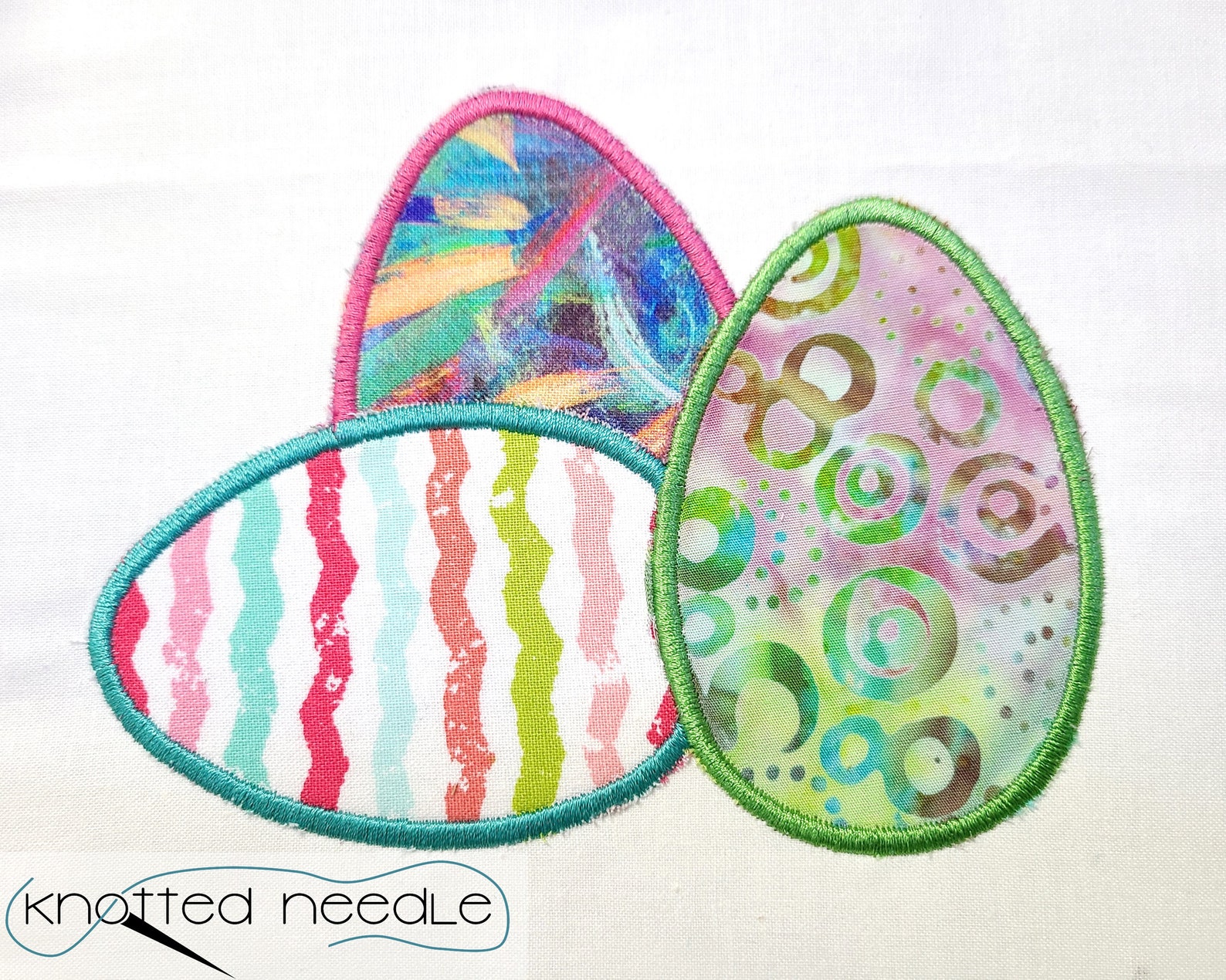 Easter Eggs Applique Design Etsy