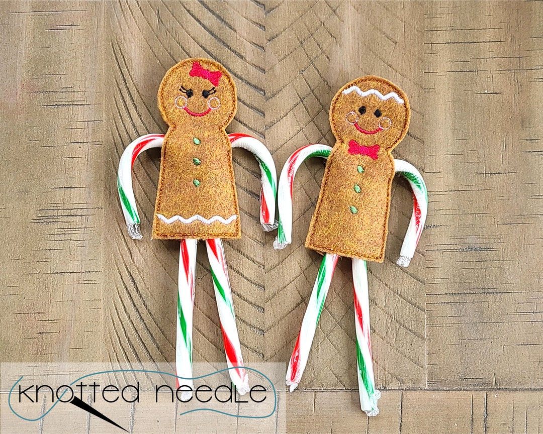 In the Hoop Gingerbread Candy Cane Holders, Christmas Gifts, in the