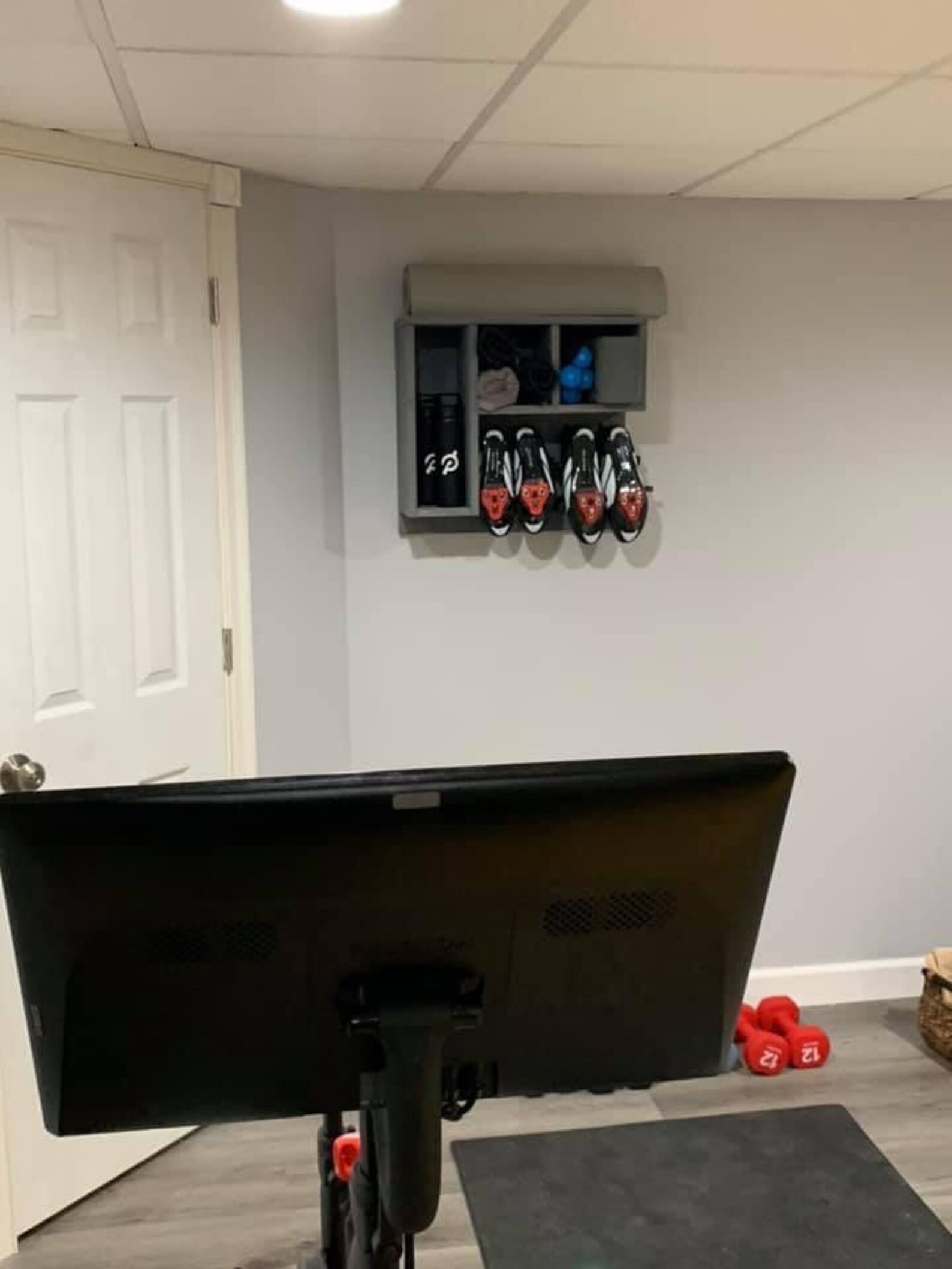 Peloton Home Gym Shoe Storage Shelf Etsy