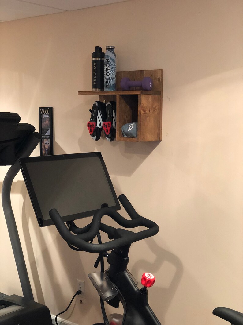 Home Gym Shoe Shelf peloton Inspired Etsy