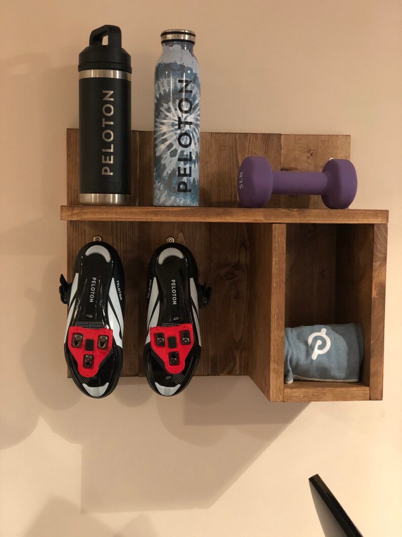 Home Gym Shoe Shelf peloton Inspired Etsy