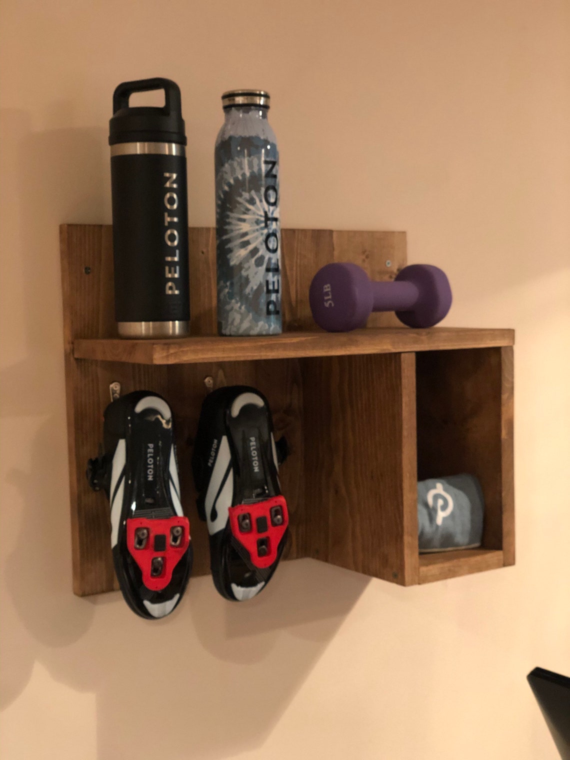Home Gym Shoe Shelf peloton Inspired Etsy