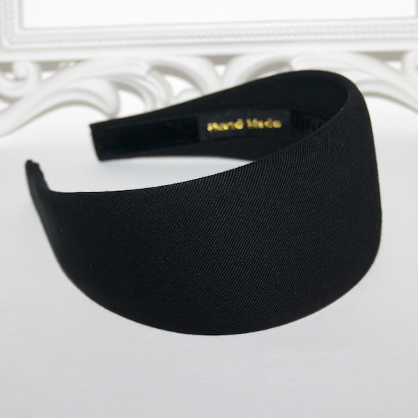 Denim cotton headband black wide headband for women head scarf headcover, no plastic, no hard, more widths available