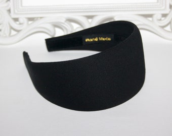 Denim cotton headband black wide headband for women head scarf headcover, no plastic, no hard, more widths available