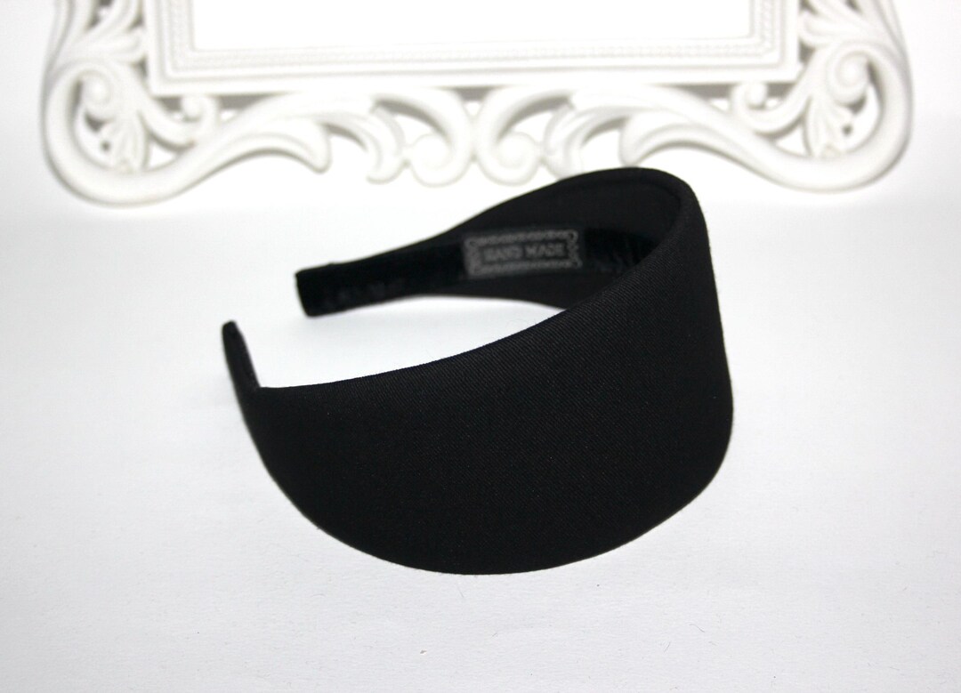 HEADBAND IN BLACK WRINKLED FABRIC 258838