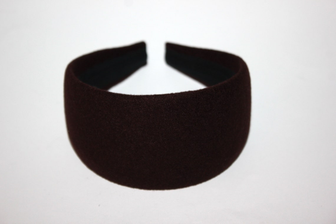 Wide headbands for women Dark Brown cashmere hairband winter Etsy