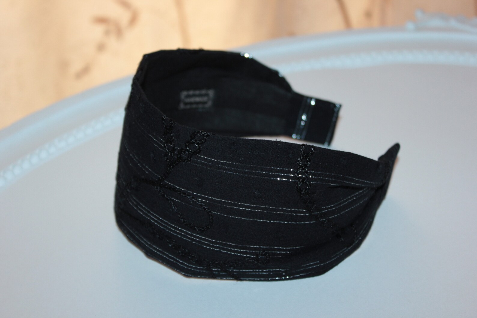 Black cotton headband for women short hair wide headbands Etsy