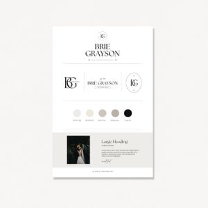 Photographer Brand Kit | Editable Canva Logo | Instant Download Branding Kit | Photographer Branding Package | Photographer Logo Design