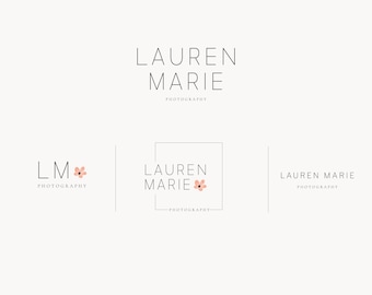 Premade Logo Design, Custom Logo, Simple Logo, Modern Logo, Photography Logo, Logo for Photographers, Boutique Logo, Floral Logo,