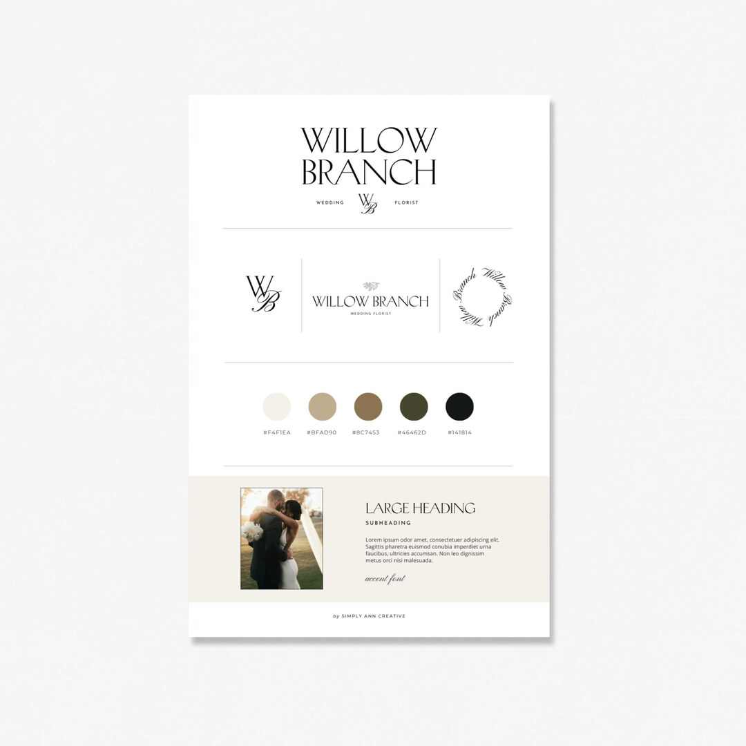 Customizable Brand Kit | Editable Canva Logo Template | Instant ...