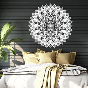 Venice - Mandala Wall Art, Yoga Room Wall Decor, Above Bed Art, Metal Signs, Large Metal Wall Art, Chakra Decor, Spiritual Room Decor