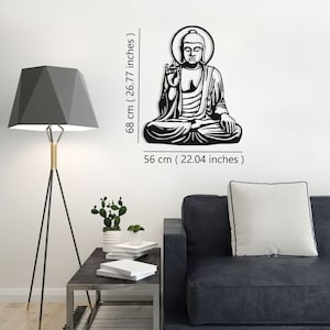 Margao Buddha Metal Wall Art, Hindu Wall Art, Yoga Studio Decor, Metal Wall Art, Buddha Metal Wall Decor, Zen Yoga Decor