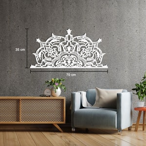 Duomo -Metal Mandala Wall Art, Yoga Studio Decor,  Zen Wall Art, Meditation Room Decor, Above Bed Decor, Gift for Her