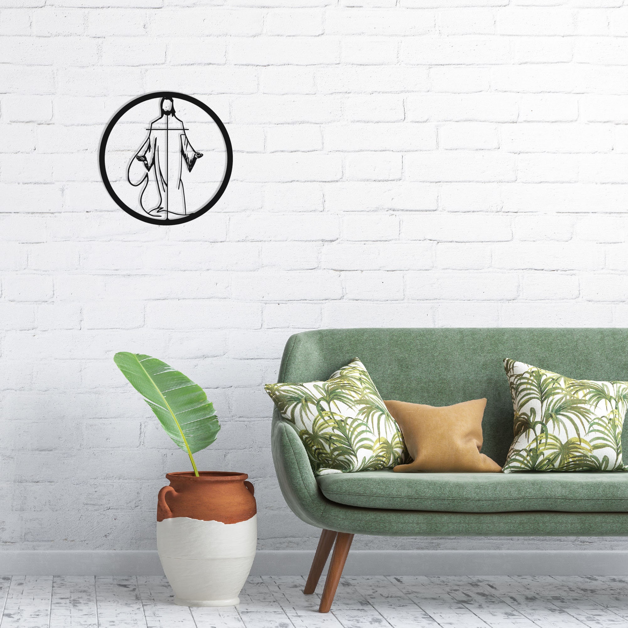 Jesus Christ Wall Art Metal Wall Art Metal Wall Decor Lake | Etsy