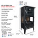 Vals Wood Stove, Cooker Stove, Oven Stove, Camping Stove, Cooking Heater, Iron Fireplace Stove, Fire Pit, Wood Iron Burning Stove 