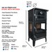 Vals Wood Stove, Cooker Stove, Oven Stove, Camping Stove, Cooking Heater, Iron Fireplace Stove, Fire Pit, Wood Iron Burning Stove