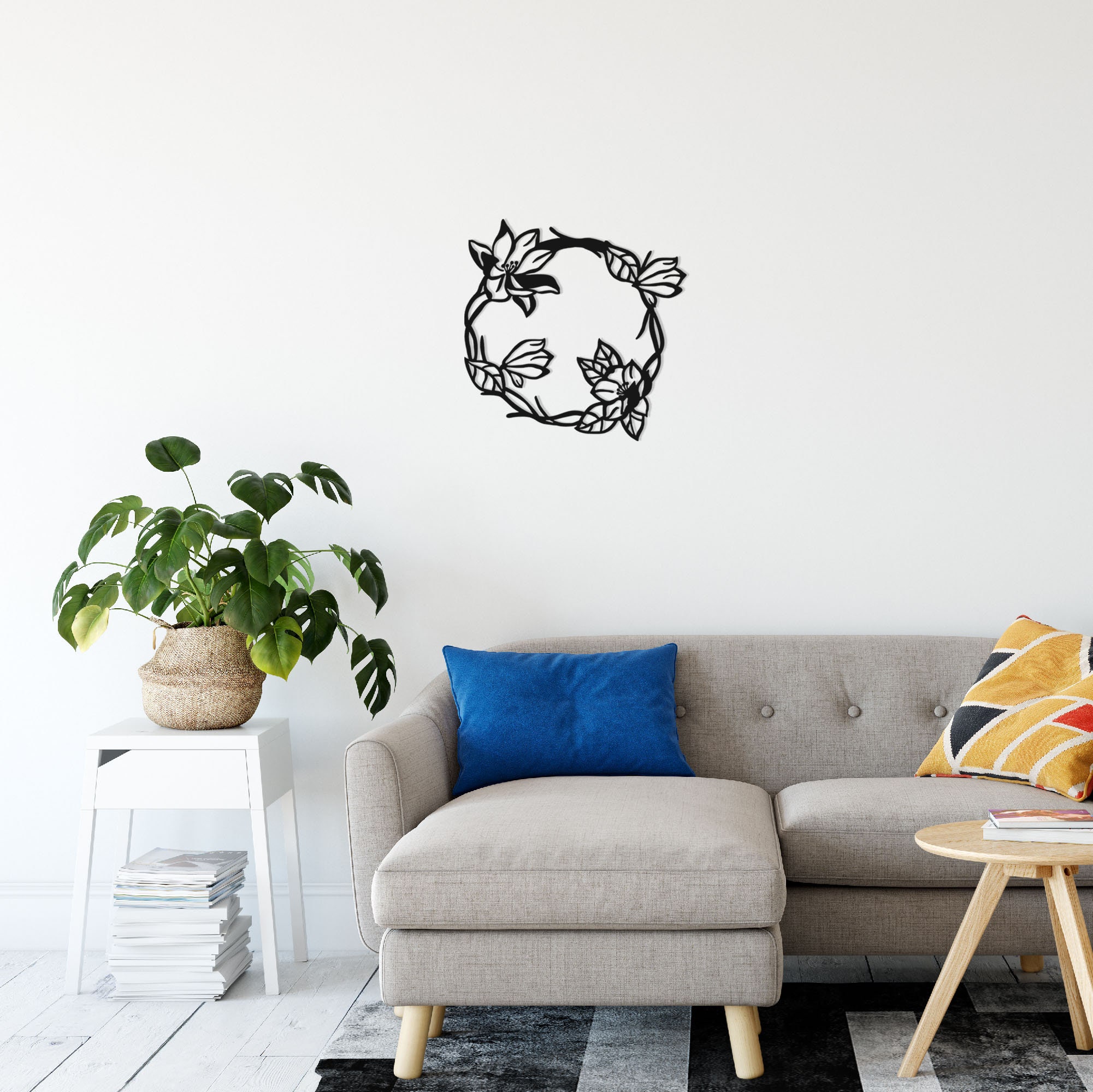 Peony Wall Art, Metal Wall Art, Floral Wall Decor, Lake House Decor ...