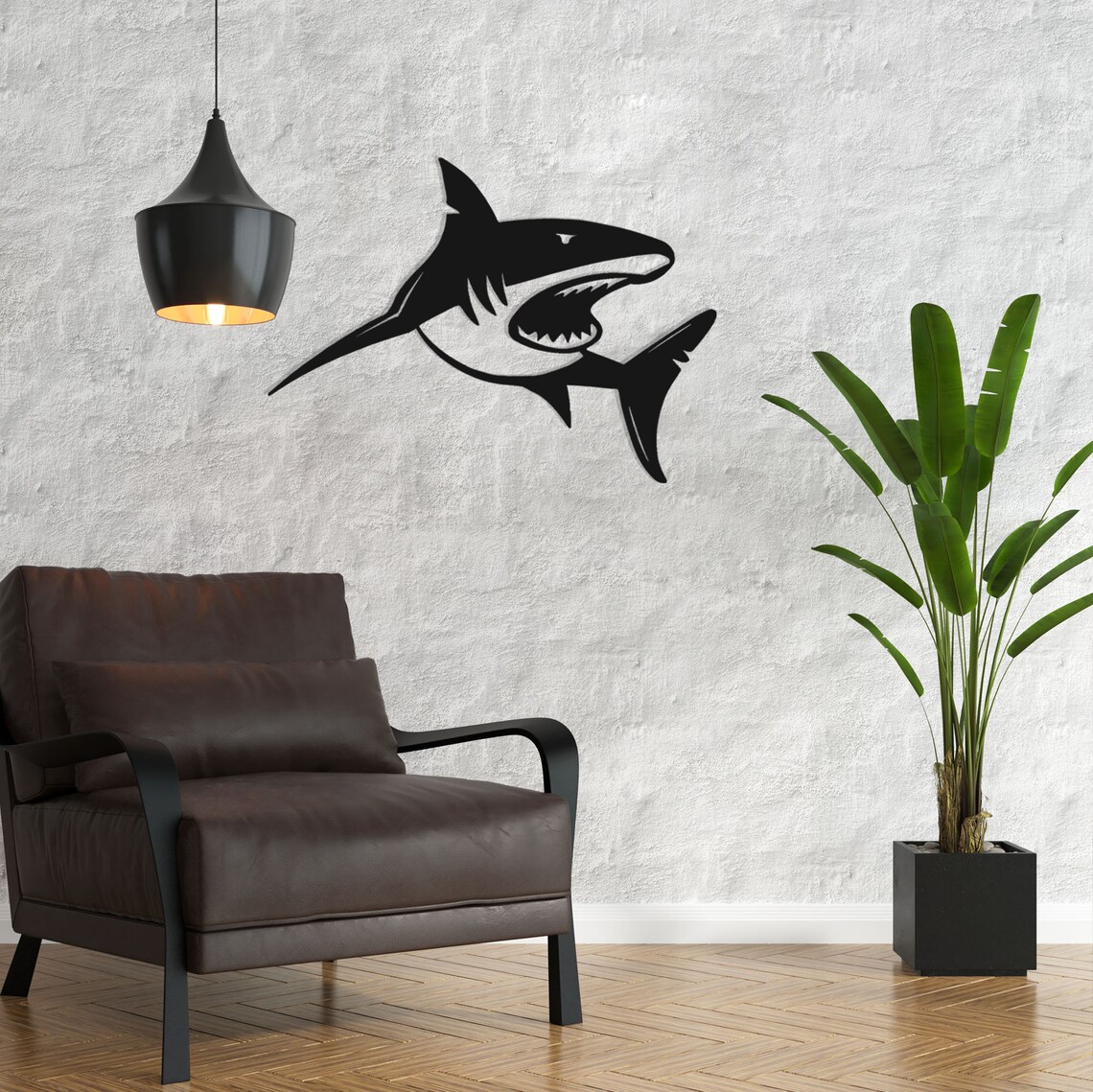 Shark Decor Metal Wall Art Metal Wall Decor Housewarming Etsy