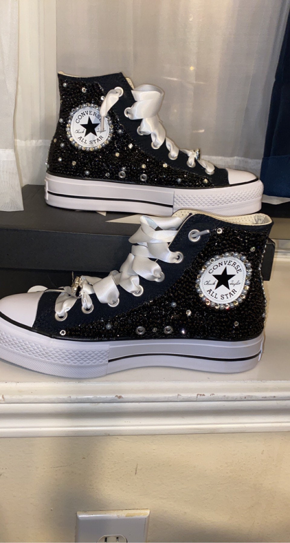 bling platform sneakers