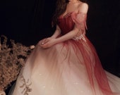 Burgundy Sweetheart Neckline Evening Glitter Dress Women One Shoulder Floor Length Dress Fashionable Luxury Prom Night Dress