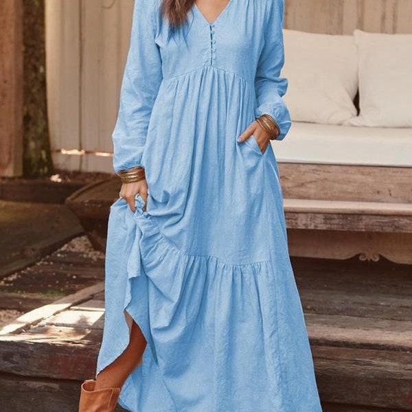 classic women's dresses Timeless Dress Formal Evening Floor Length Sleeveless One Shou atf-oc-08.28.25 Size:X Large [ 33-34 in ] A-line Dress With Long