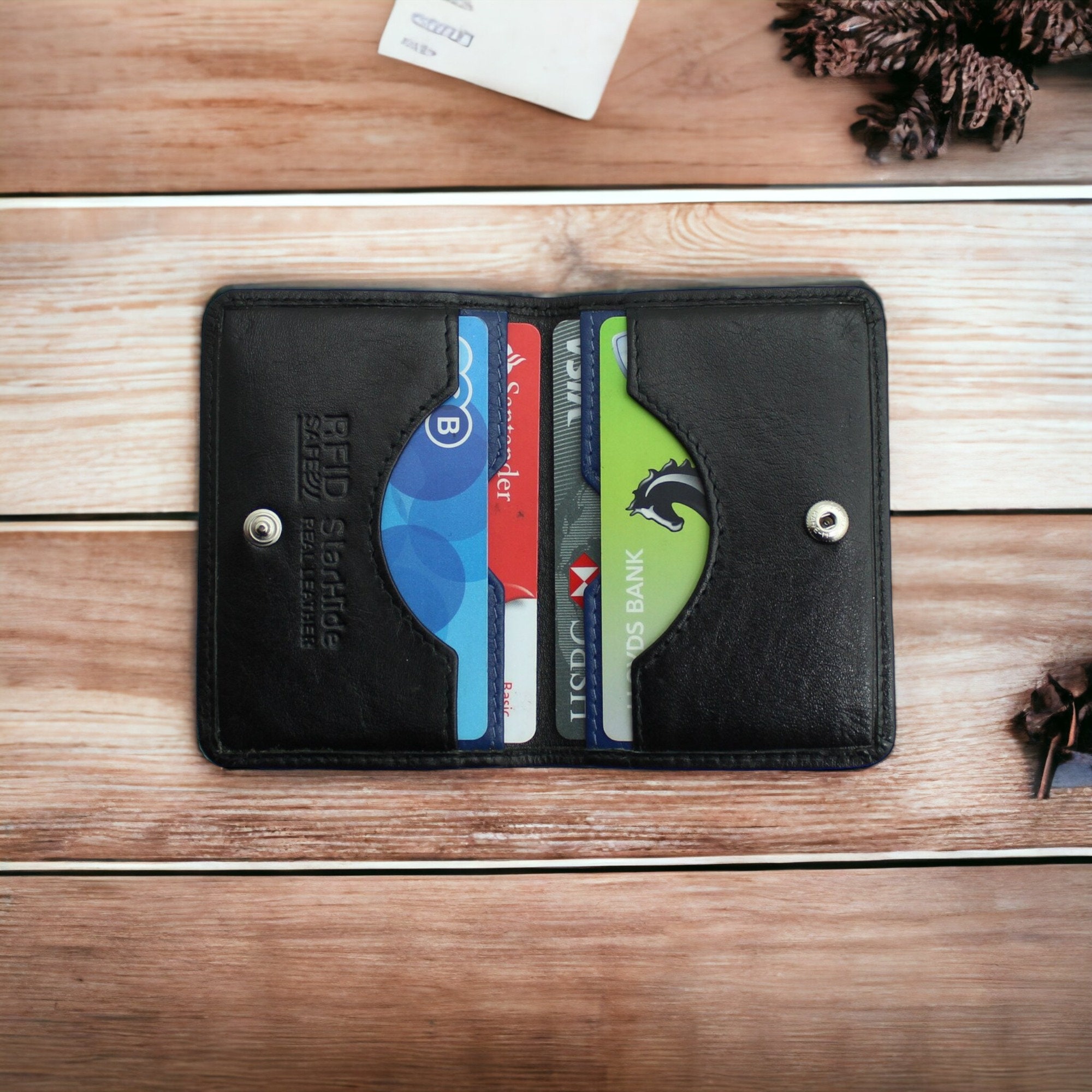 Women RFID Blocking Leather Accordion Wallet Credit Card -  Norway