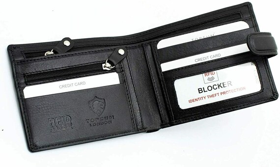 Topsum London Men Designer Leather Wallet RFID Blocking Mans -  UK