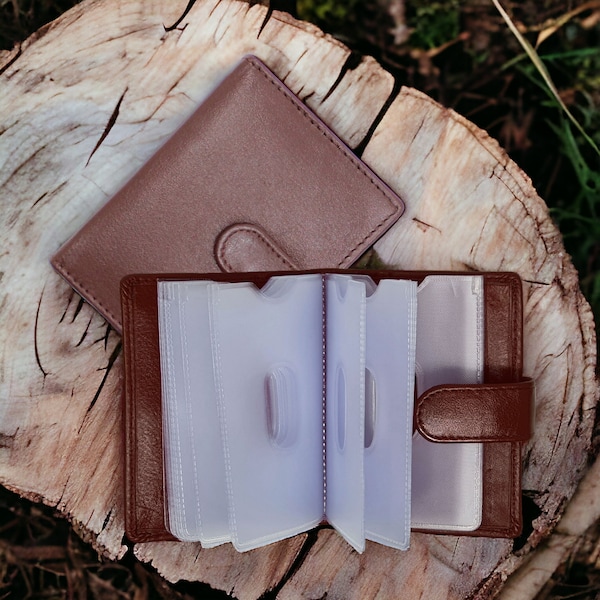 Nouveau portefeuille souple en cuir véritable avec porte-cartes de crédit pour homme et femme - 210