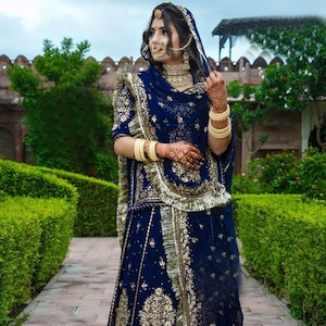 Blue sale rajputi dress