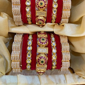 Saundaryam Fashions| Bridal red Chuda