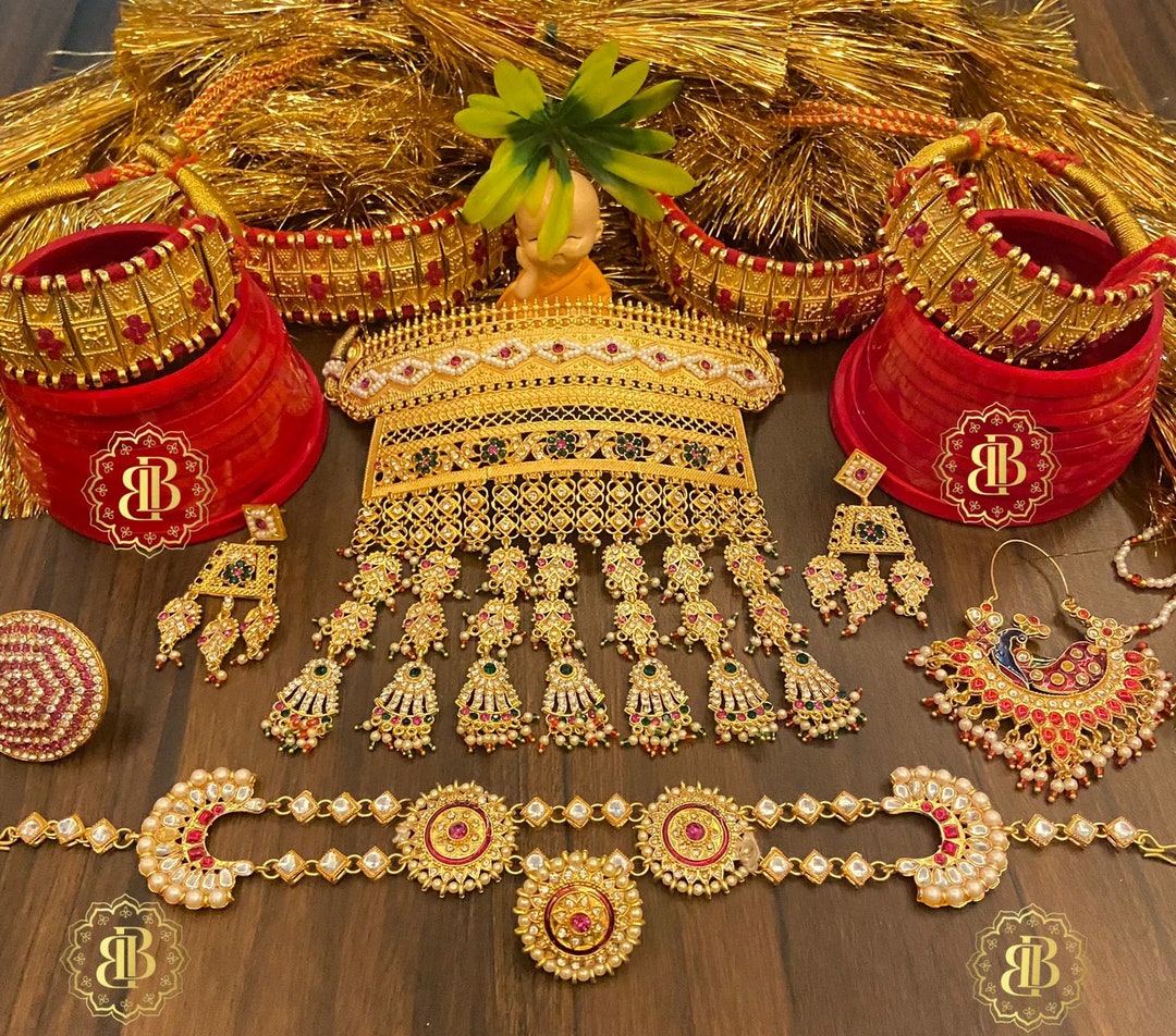 Rajputi jewellery combo set deals