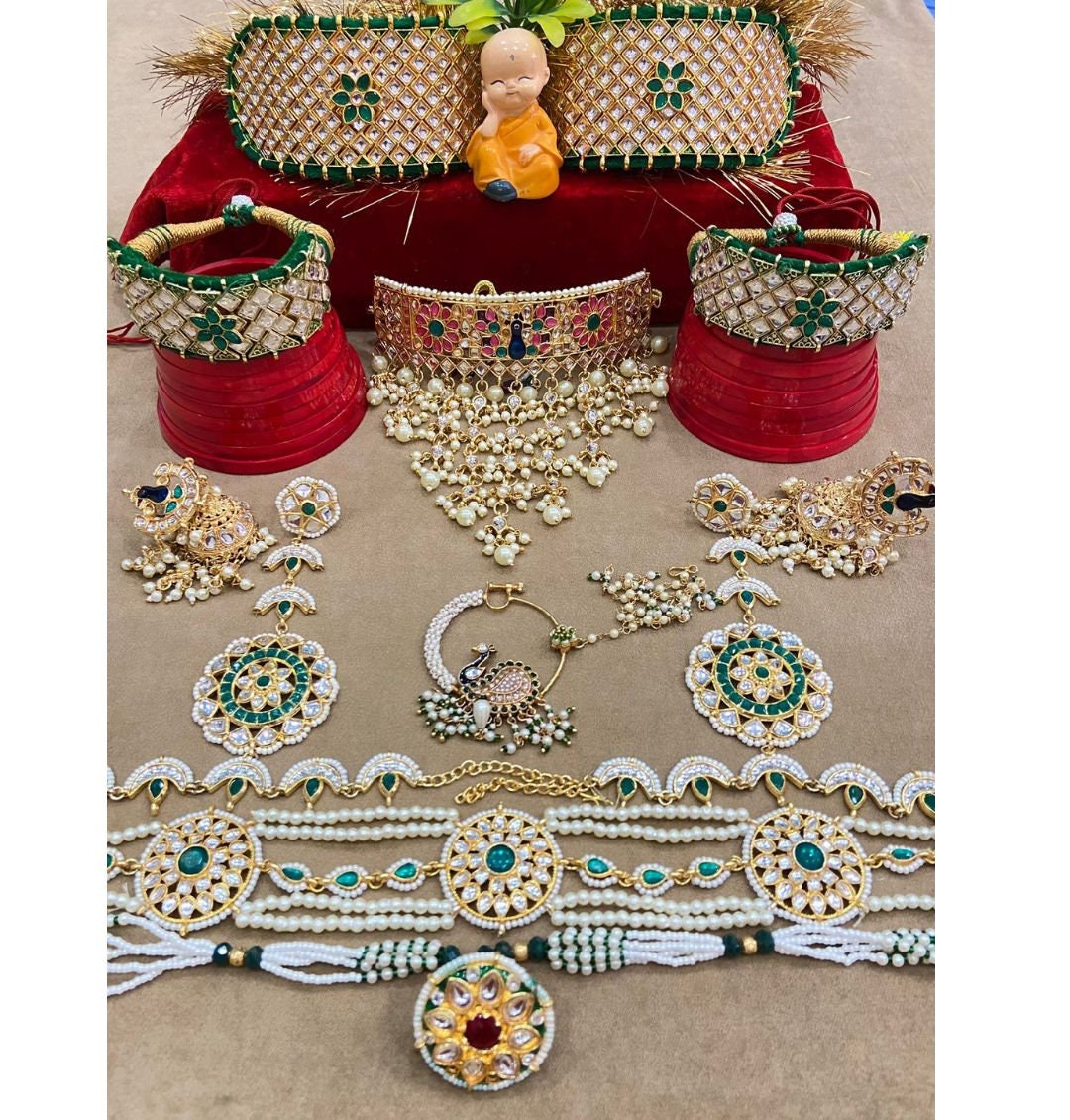 Rajputi kundan jewellery deals