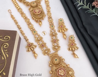 Brass high cheap gold necklace