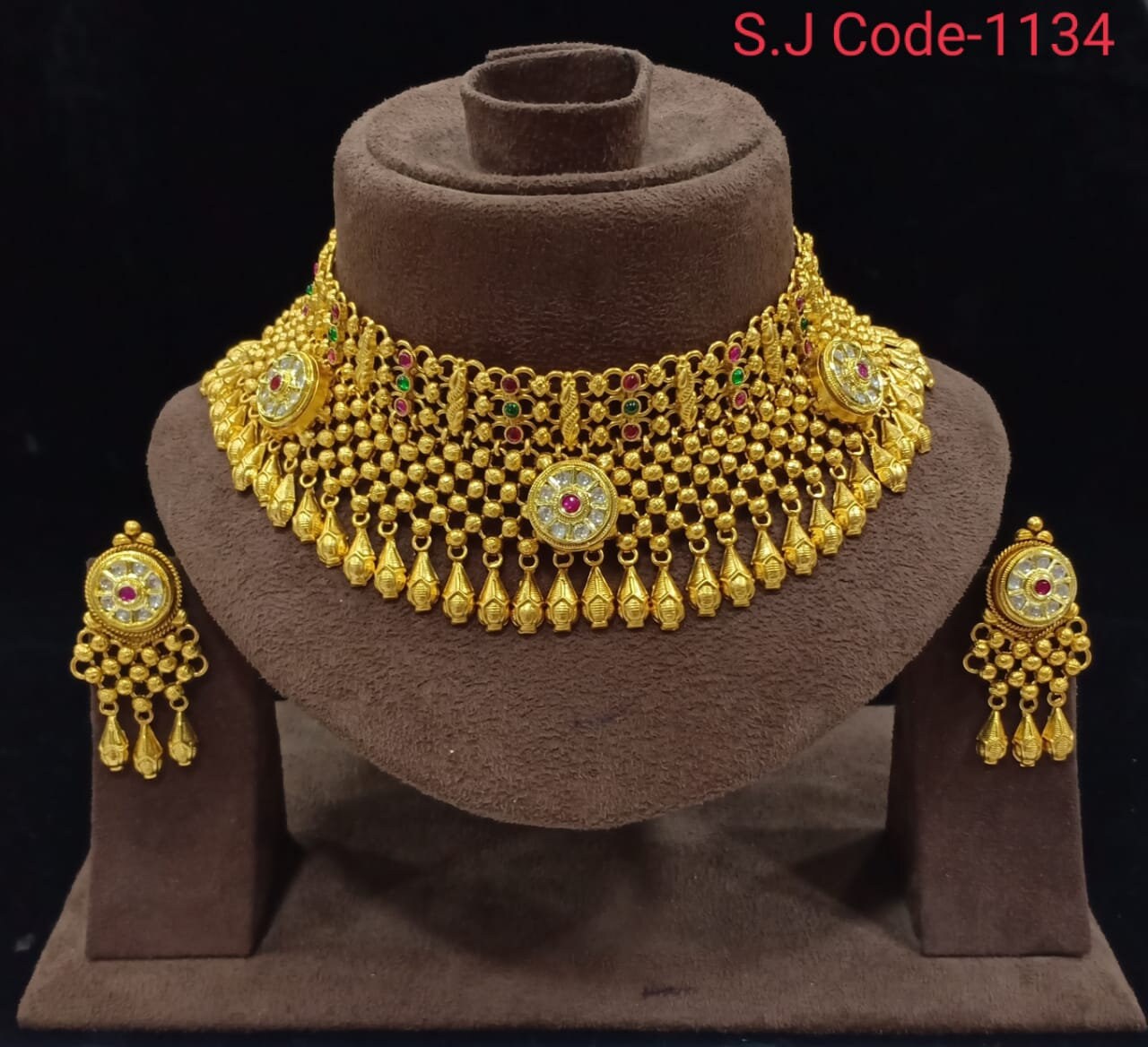 Rajwadi Royal Micron Gold Plated Bridal 