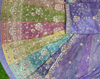 Gold Crush Rajputi Poshak: Rainbow Sequence Bridal Lehenga