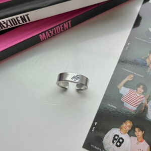 Stray kids Hand Stamped Ring | Engraved Ring