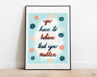 Cursive Believe Etsy