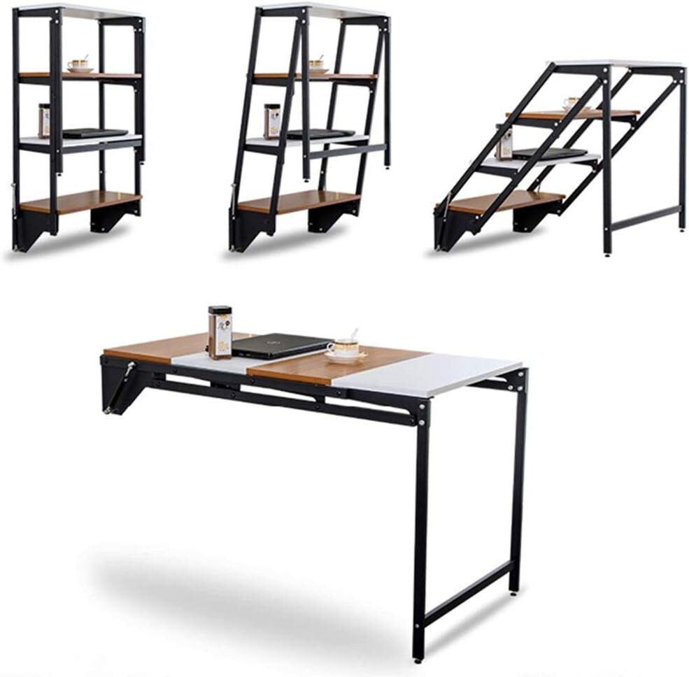 Build Plans Wall Folding Table, Convertible Folding Desk With Rotating ...
