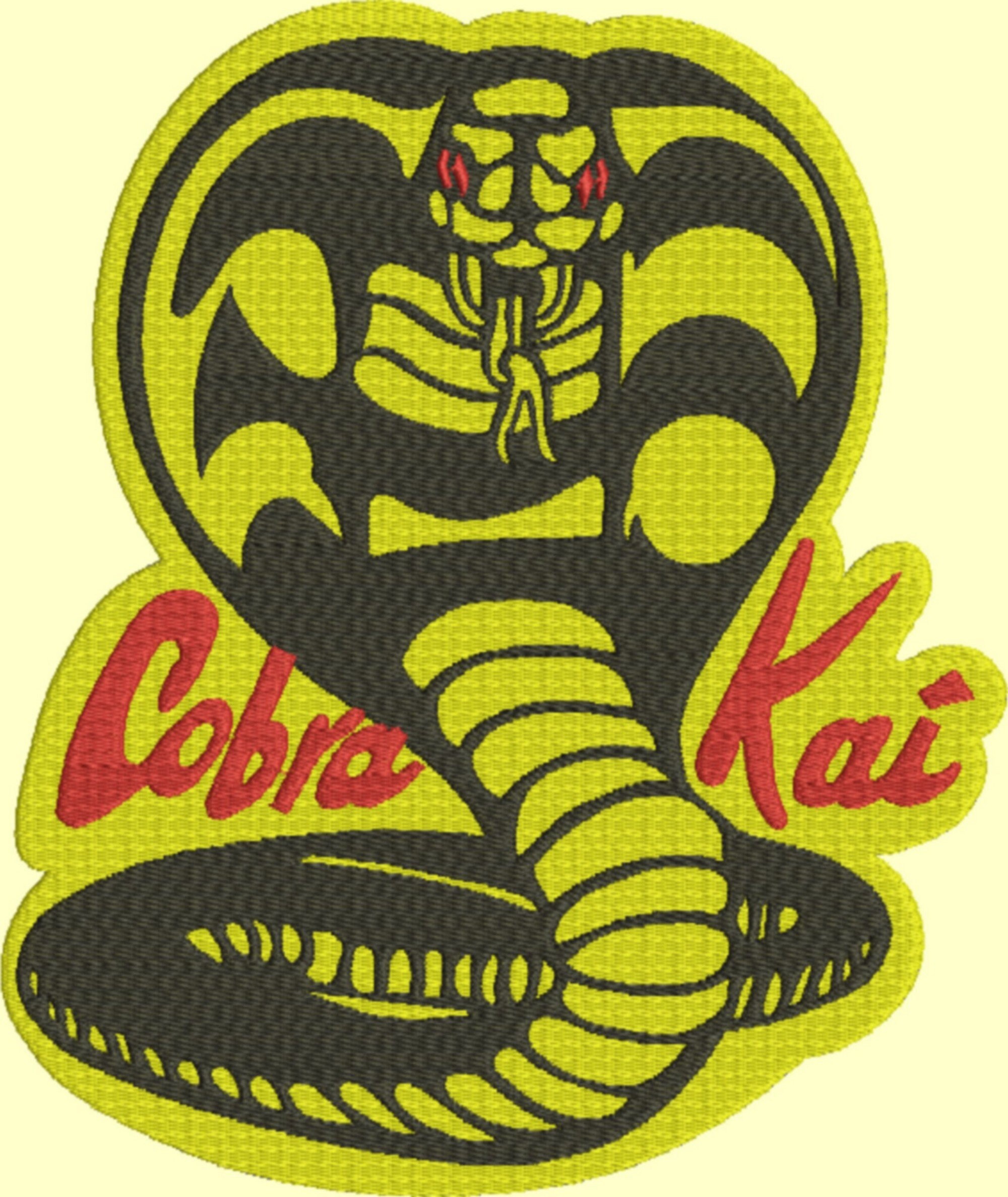 Cobra Kai Embroidery Design 3 designs with many sizes and 6 Etsy España