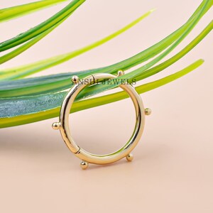14K Yellow Gold Dotted Enhancer Gold Lock Wholesale Gold Lock Jewelry
