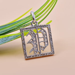 New Designer Diamond Old English Custom Initial Letter Charm Jewelry
