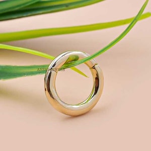 14K Yellow Gold Lock Plain solid gold Charm Enhancer Lock
