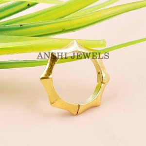 14K Yellow Gold Enhancer Lock Bamboo Enhancer Charm Lock Jewelry
