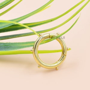 14K Yellow Gold Charm Lock Dotted Enhancer Gold Lock Wholesale Gold Lock Jewelry